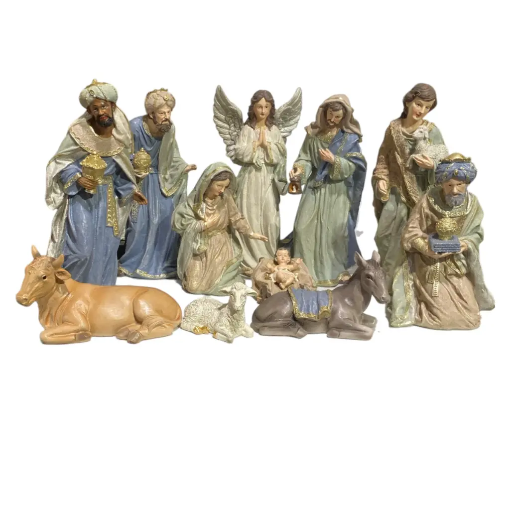 Nacimiento 11pz. Poliresina. Ref:TG762667 (16x10x32cm)