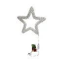 Estrella con 100 micro led, cálida de 8 funciones. Ref:AL-2026S001WW (40x40cm)