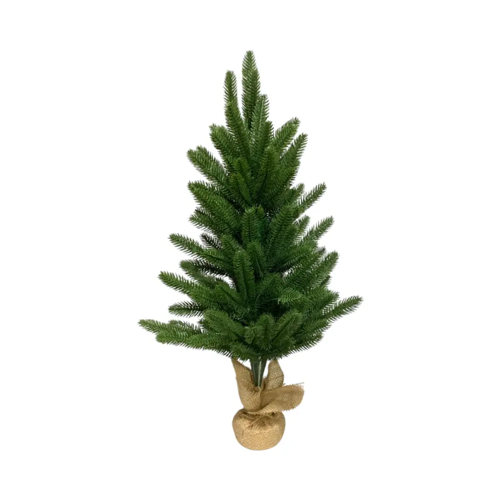 Árbol de Navidad Rama Pvc 60cm base de madera. Ref:0911  