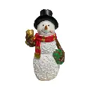 Hombre Nieve con luz 2 mod. Poliresina. Ref:TG925956 (12x8.5x23cm)