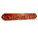 Aplique Metalico "a very merry CHRISTMAS" Ref:ES29256. (102x19cm)