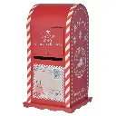 Buzón Navideño metálico. Ref:35. (15.5x15.5x30cm)