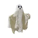 Fantasma Halloween con sonido, luz y movimientos. 3AA pilas. Ref:ES30133. 50x71cm