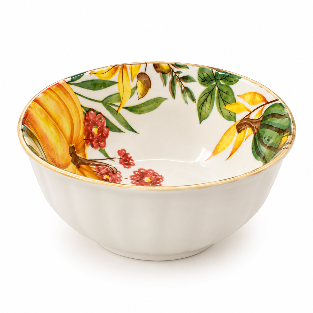 Bowl mini de ceramica calabaza 12x6.5cm Coleccion Cosecha