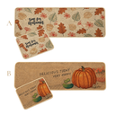 Set de 2 alfombras antideslizantes de cocina thanksgiving. G:118x38cm; P:58x38cm