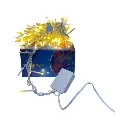 Luces Navideñas Petardo 200L x 6mt. Neutra. Doble conector. 