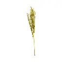 Rama Navideña Espiga pvc dorada con lentejuelas 67cm 