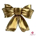 Candelabro dorado lazo, poliresina. Ref:202-6700007 9.5x14x12cm  
