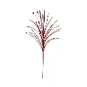 Rama Navideña Espiga pvc Rojo 65cm 
