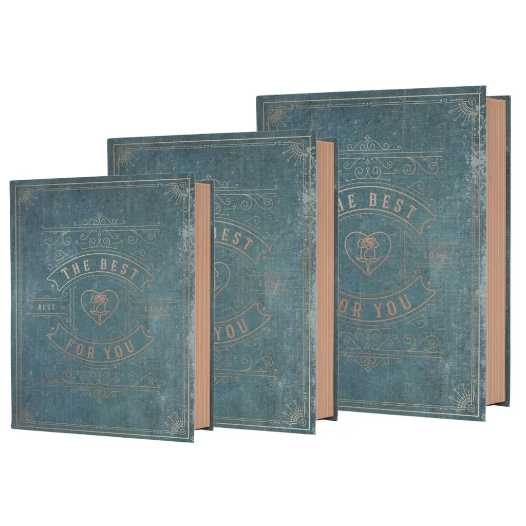 Libros decorativos, cajas. Modelo surtidos set x 3pcs. Ref:ES31808
