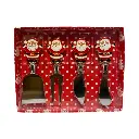 Cubiertos Navideños Noel de acero, set x 4pcs.