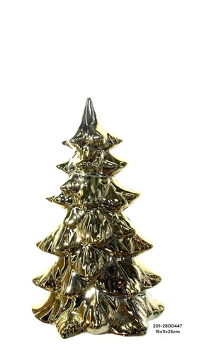 [201-2800447] ARBOL DECOR DORADO 15X11X25CM
