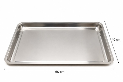 [19422] BANDEJA ACERO INOXIDABLE 60X40CM Y4CM