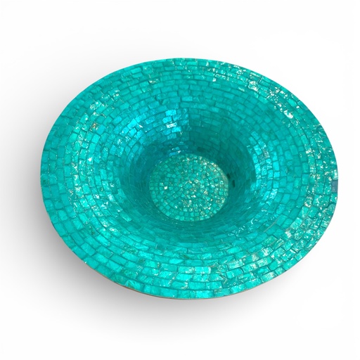 [085-712267] BANDEJA DECOR NACARADO TURQUESA 54X13CM