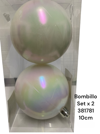[381781] BOMBILLO BLANCO PERLA X2 REF: AR3/10002D/W 10CM
