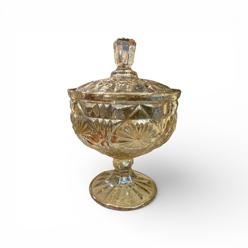 [2024032054280] BOMBONERA DE CRISTAL AMBAR 16.3X24CM