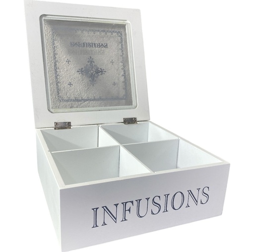 [ZHE634] CAJA DE TE 18X18X7CM