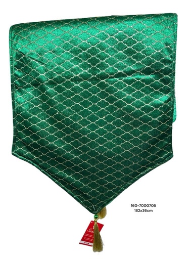 [160-7000705] CAMINO DE MESA VERDE 36X182CM MARCA: SANTINI