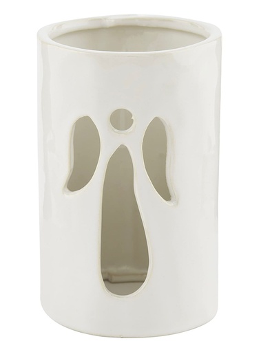 [502256] CANDELABRO ANGEL PORCELANA REF: DLH22Q502-1B 8X11.5CM