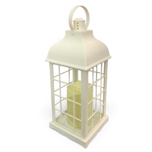 [CS17290] CANDELABRO CON VELA LED USB/BATERIA 36X13X13CM