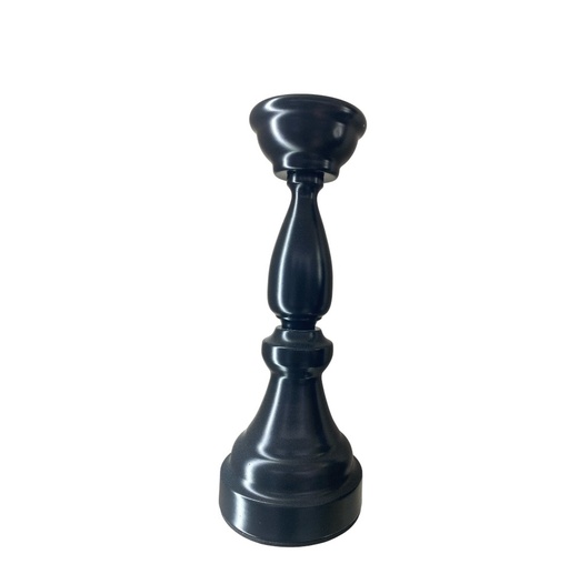 [385745] CANDELABRO METLICO NEGRO REF: ES21589 11X28CM