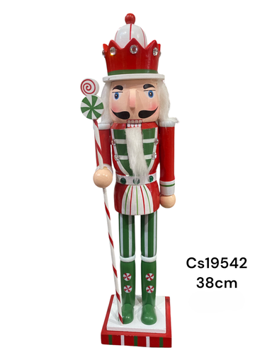 [CS19542] CASCANUES SOLDADO ROJO/VERDE 38CM