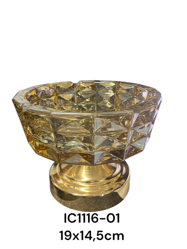 [IC1116-01] CENTRO DE MESA AMBAR 19X14.5CM