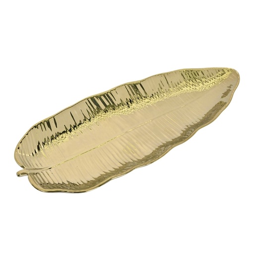 [445-575206] HOJA DECORATIVA DORADA 16X39CM