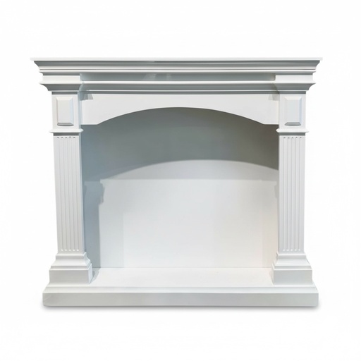 [0018135] MUEBLE CHIMENEA BLANCA 110X26X100CM