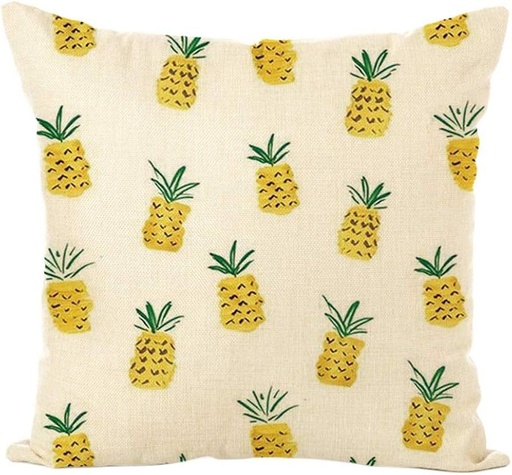 [KV091] COJIN DE LINO PIÑAS 45X45CM.  