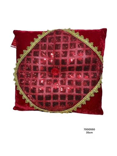 [160-7000550] COJIN ROJO NAV. 35X35X15CM