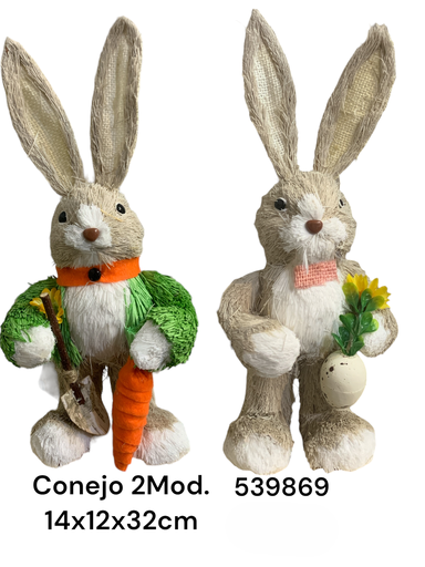 [8679833539869] CONEJO PASCUA 14X12X32CM