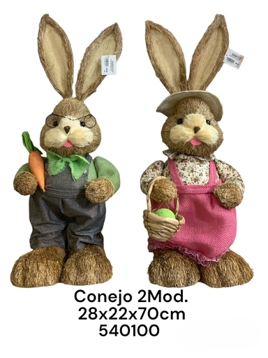 [8679833540100] CONEJO PASCUA 28X22X70CM
