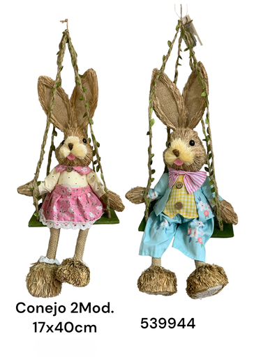 [8679833539944] CONEJO PASCUA COLUMPIO 17X40CM