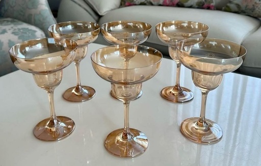 [755308] COPA DE CRISTAL AMBAR/COCTEL MARGARITA 295ML REF:SAN0499 (16*11CM)