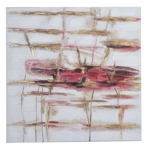 [448-7412948] CUADRO AL OLEO ABSTRACTO 80X80CM