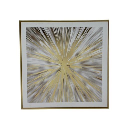 [530-423166] CUADRO ABSTRACTO C/MARCO 60X60CM