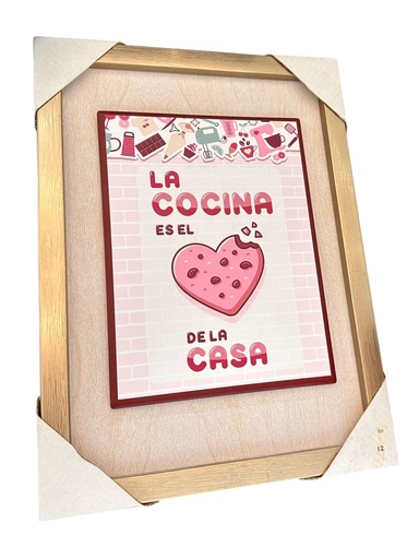[21050] CUADRO CERAMICA "LA COCINA" 23X31CM