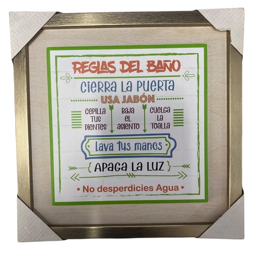 [21052] CUADRO CERAMICA PARA BAÑO 28X28CM