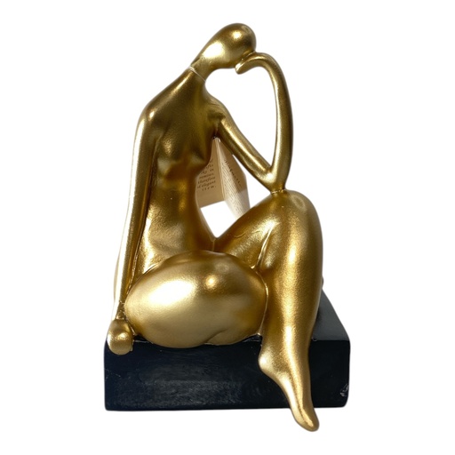 [22133] DAMA BOTERO POLIRESINA 11X10X16.5 CM.