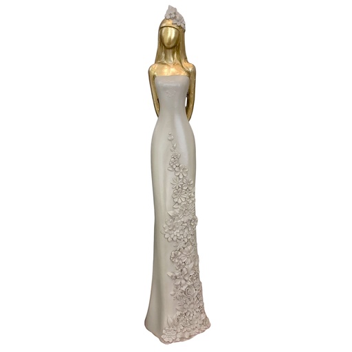 [437-427420] DAMA VESTIDO FLORAL DECOR 26CM