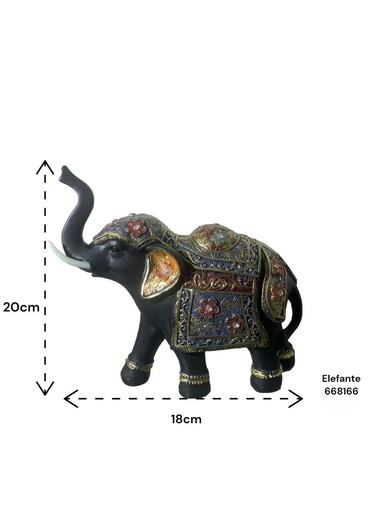 [668166] ELEFANTE DECOR. POLIRESINA ES22903 18X7X20CM