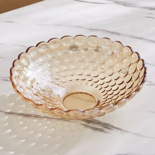 [495675] ENSALADERA CRISTAL AMBAR REF:P15-D-AMBER 24CM