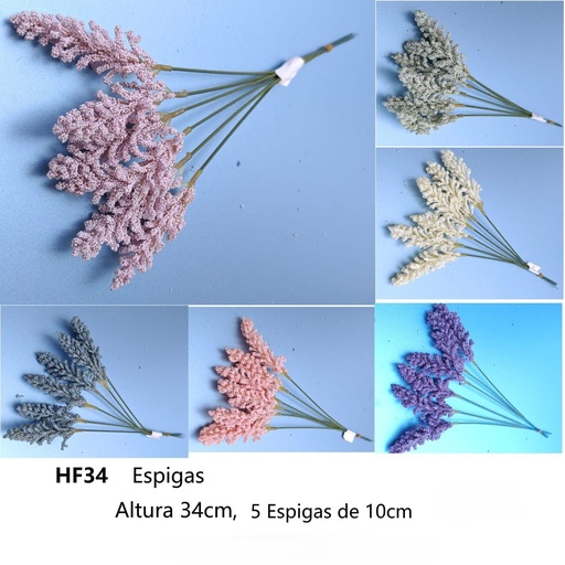 [HF34] ESPIGAS 34CM, 5 ESPIGAS DE 10CM