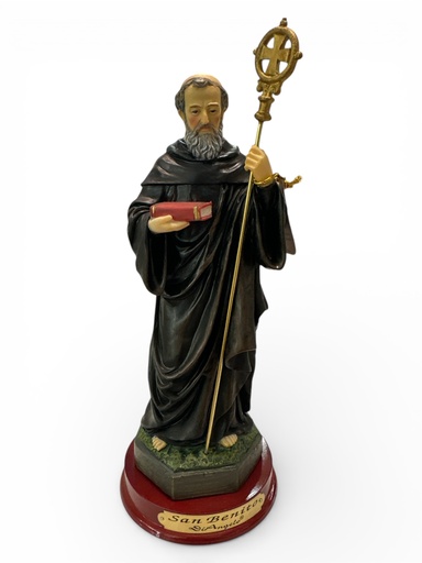 [556-337604] FIGURA SAN BENITO ABAD 20CM