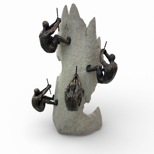 [482913] FIGURA DECORATIVA HOMBRES ESCALANDO MONTAÑA REF:ES22072-23*15*35CM