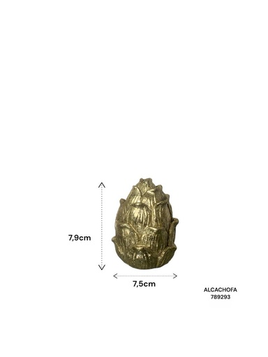 [789293] FLOR ALCACHOFA RESINA TG948263 7.5X7.9CM