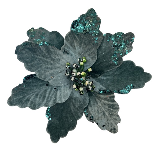 [1702335009947] FLOR NAVIDEÑA VERDE 29CM