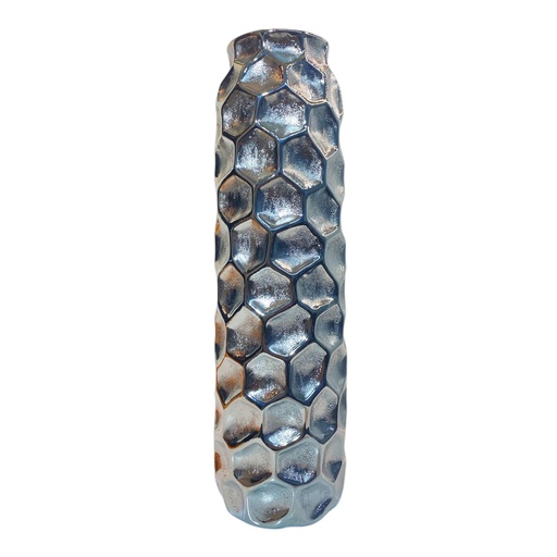 [21456] FLORERO CERAMICA IRIS PLATA 33CM