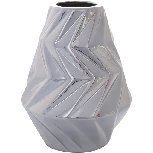 [445-638167] FLORERO PLATEADO 21CM